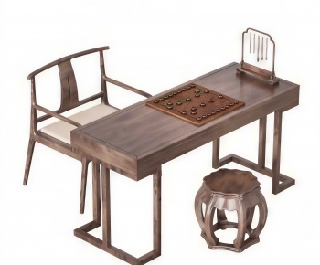 New Chinese Style Computer Desk And Chair-ID:938203102