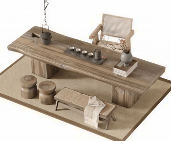 New Chinese Style Tea Tables And Chairs-ID:487394096