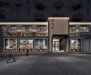 Modern Facade Element-ID:541754012