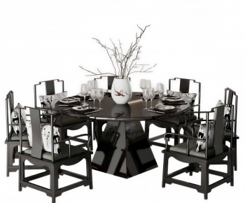 New Chinese Style Dining Table And Chairs-ID:812417983