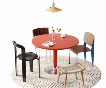 Modern Dining Table And Chairs-ID:590471034