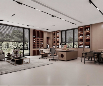 Modern Manager's Office-ID:743484972