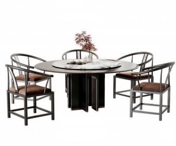 New Chinese Style Dining Table And Chairs-ID:427160316