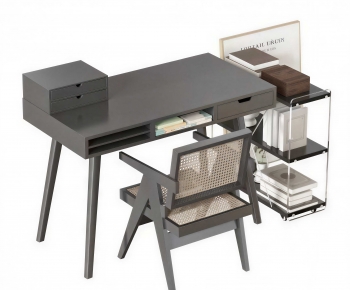 Modern Computer Desk And Chair-ID:883359918