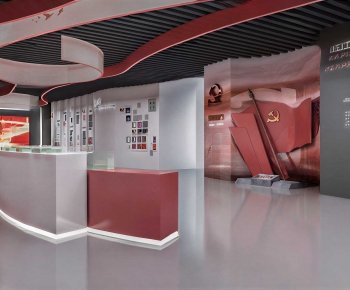 Modern Exhibition Hall-ID:444277058