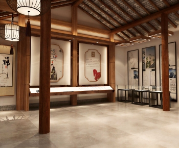 New Chinese Style Exhibition Hall-ID:105830911