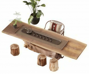 New Chinese Style Tea Tables And Chairs-ID:456094986