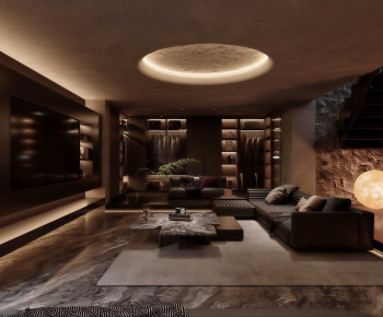 Modern A Living Room-ID:593569383