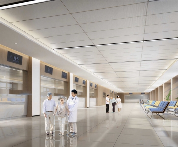 Modern Hospital Hall-ID:413141012