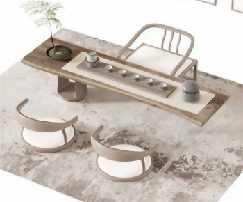 New Chinese Style Tea Tables And Chairs-ID:260394103
