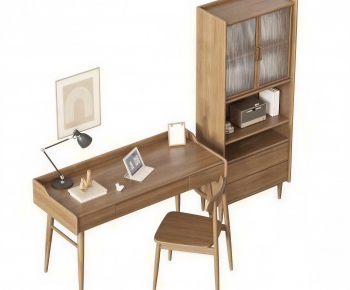 Modern Computer Desk And Chair-ID:161509578