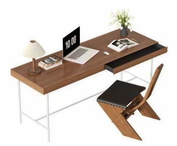 Modern Computer Desk And Chair-ID:124331001