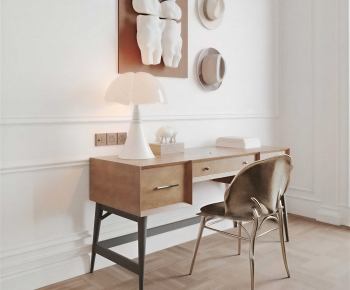 Modern Computer Desk And Chair-ID:575484994