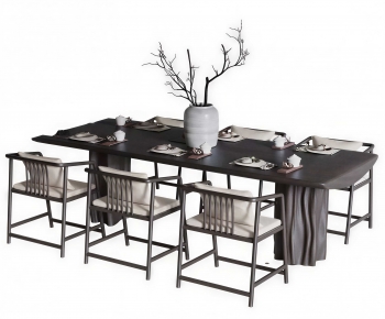 New Chinese Style Dining Table And Chairs-ID:531017073
