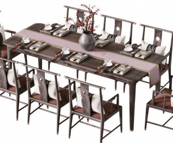 New Chinese Style Dining Table And Chairs-ID:775027047