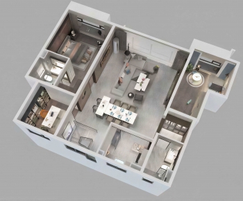 Modern A Bird's-eye View Of Home Decoration-ID:101840583