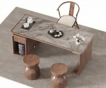 New Chinese Style Tea Tables And Chairs-ID:758294119