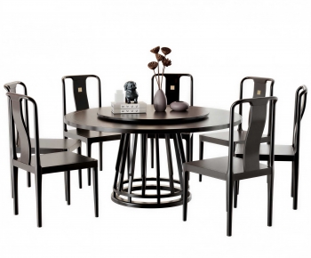 New Chinese Style Dining Table And Chairs-ID:273782978