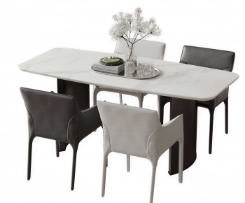 Modern Dining Table And Chairs-ID:408570059