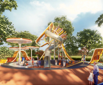 Modern Park Landscape-ID:649506099