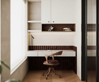 Modern Computer Desk And Chair-ID:346793894