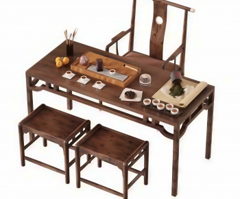 New Chinese Style Tea Tables And Chairs-ID:299020052