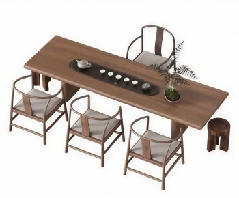 New Chinese Style Tea Tables And Chairs-ID:391875986