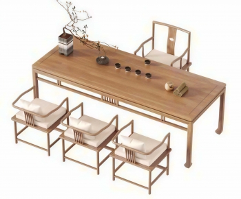 New Chinese Style Tea Tables And Chairs-ID:455473902