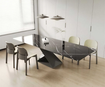Modern Dining Table And Chairs-ID:474328045
