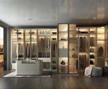 Modern Clothes Storage Area-ID:896927127