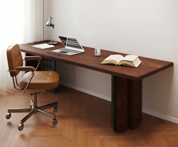 Modern Computer Desk And Chair-ID:364990957