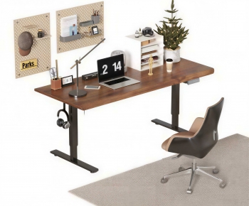 Modern Computer Desk And Chair-ID:647744899