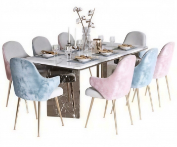 Modern Dining Table And Chairs-ID:932641042