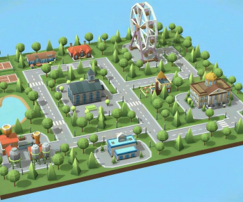 Modern Cartoon House-ID:540246968