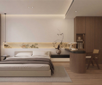 New Chinese Style Bedroom-ID:374253039