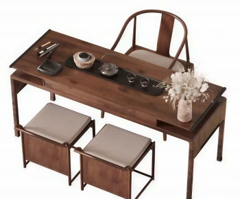 New Chinese Style Tea Tables And Chairs-ID:866639654