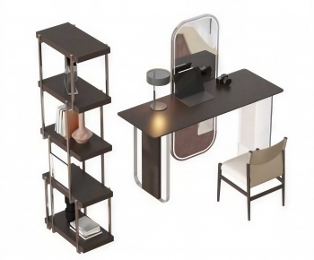 Modern Computer Desk And Chair-ID:933535106