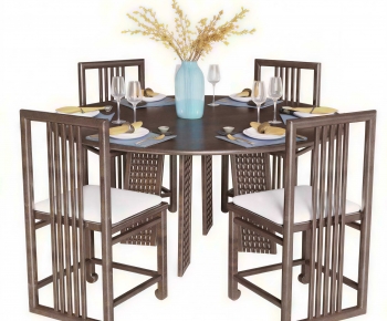 New Chinese Style Dining Table And Chairs-ID:555509098