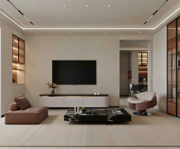 Modern A Living Room-ID:999870357