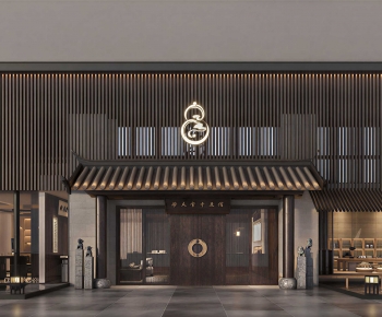 New Chinese Style Facade Element-ID:269933945