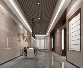 Modern Office Reception Desk-ID:955841065