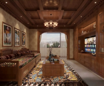 Chinese Style A Living Room-ID:356434112