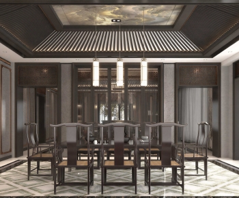 New Chinese Style Dining Room-ID:529972086