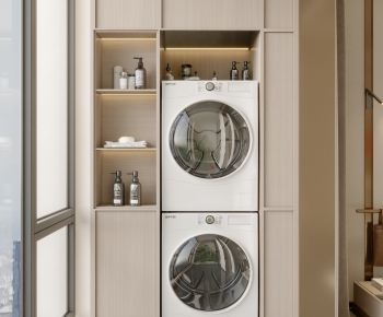 Modern Balcony Laundry Room-ID:143759018