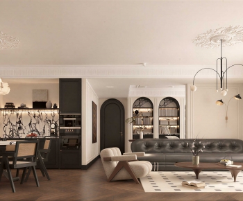 French Style A Living Room-ID:829217915