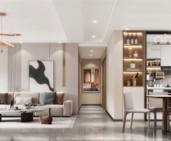 Modern A Living Room-ID:807473903