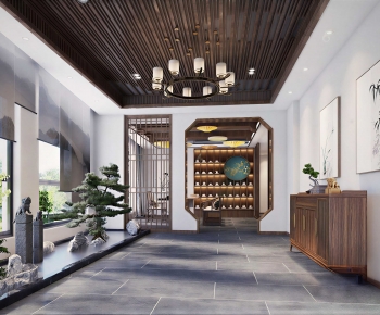 New Chinese Style Tea House-ID:997358084