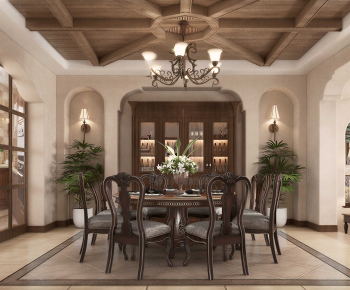 American Style Dining Room-ID:987493043