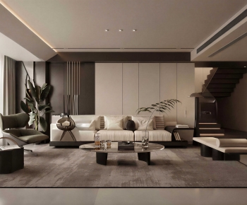 Modern A Living Room-ID:529704096