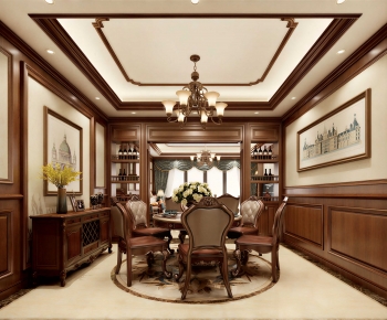 New Chinese Style Dining Room-ID:449759969